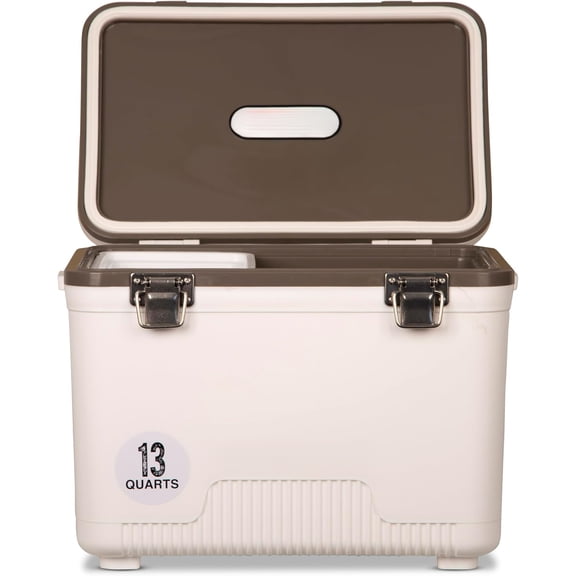 13qt Leak-Proof, Air Tight, Drybox Cooler and Small Hard Shell Lunchbox for Men and Women
