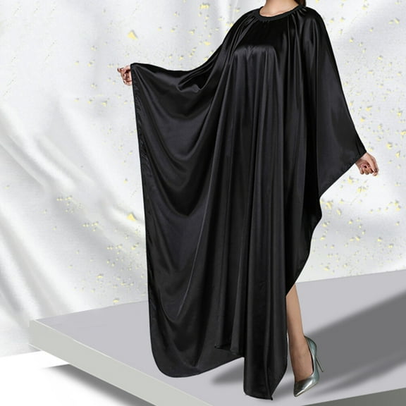 RENACLIPY 1Pc Black Waterproof Hairdressing Cloak Haircut Cape for Salon and Barber Use