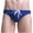Blue, variant on Men's Swimwear Briefs Soild Color Lace-up Drawstring Elastic Waistband Bottoms Underwear