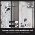 thumbnail image 3 of High Pressure Rain Shower Head with Handheld Spray Combo Sprays Handheld Shower Head Detachable Shower Head Builtin Magnetic Docking and Power Jets (Silver), 3 of 9