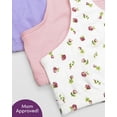 thumbnail image 2 of Fruit of the Loom Girls' Multi Cotton 6-Pack Built-Up Stretch Sports Bra, 2 of 5