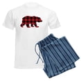 thumbnail image 6 of CafePress - Buffalo Plaid Bear Men's Light Pajamas - Men's Light Loose Fit Cotton Pajama Set, 6 of 7
