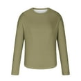 thumbnail image 3 of fatyb Men's Long Sleeve T-Shirts Casual Crew Neck Tshirts Lightweight Plain Basic Tee Tops Size S-5XL, 3 of 5