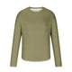 thumbnail image 4 of pstuiky camisetas de manga larga para hombre, Camisa de manga larga con cuello redondo, color liso, informal y cómoda para hombre. camisetas de hombre xxl, 4 of 5