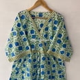 thumbnail image 2 of Beautiful Summer Dress,Cotton Dress,Hand Print Dress,Handblock Dress,Cotton Indian dress, Flapper Dress, Sketer Dress,Circle Dress,Summer, 2 of 7