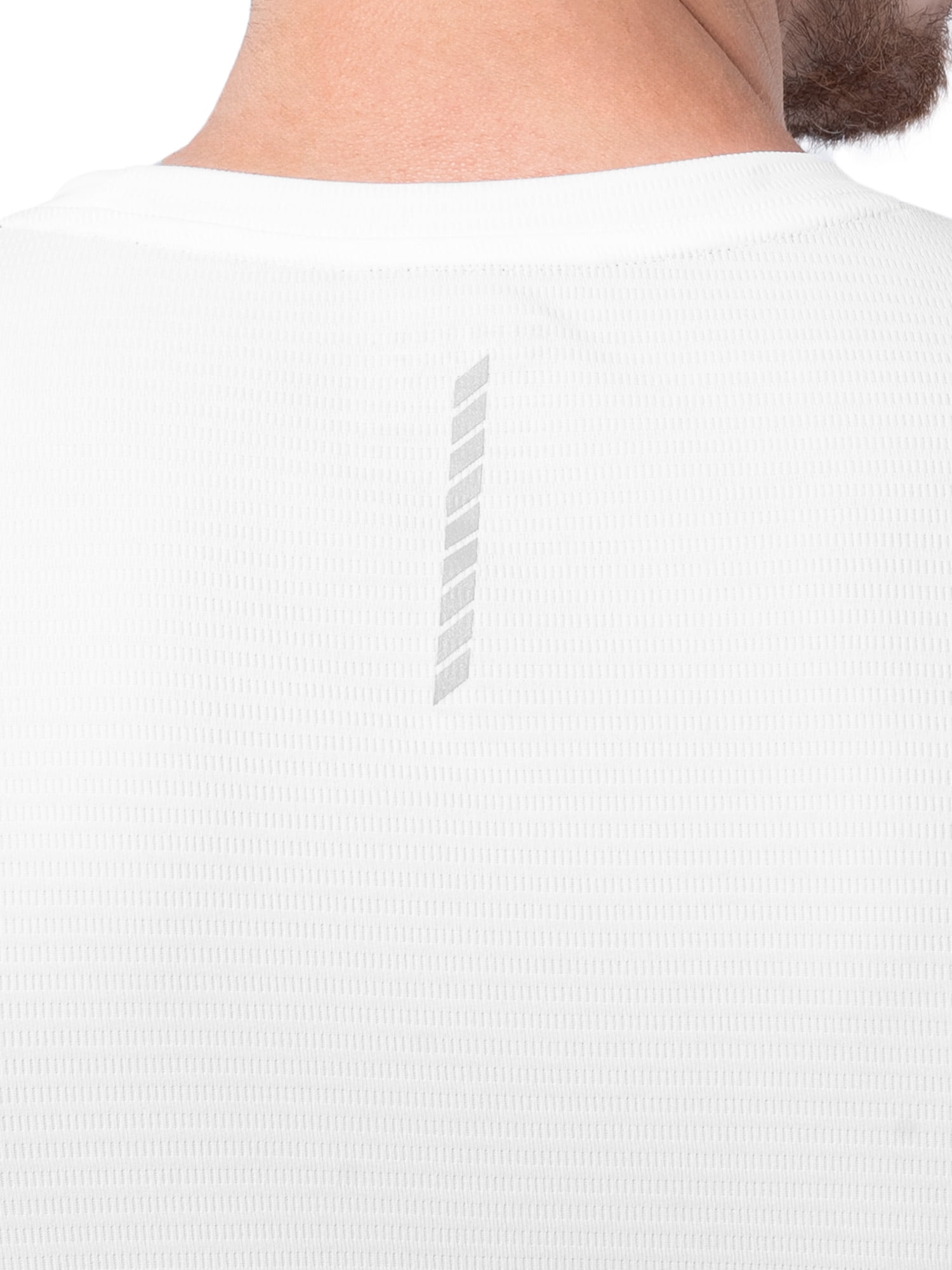 Athletic Works Men's and Big Men's Core Linear Mesh Active Short Sleeve Tee, Sizes S-3XL
