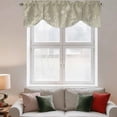 thumbnail image 2 of Green Brown Wildflowers Tie Up Valance Curtains for Windows, Kitchen Curtains Window Treatments, Modern Floral Butterfly Plant Short Window Shades Valances for Bedroom Bathroom Cafe 42"x18", 2 of 8
