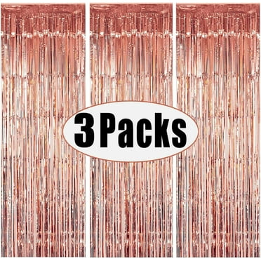 Buy 4 Pack 3.2Ft X 9.8Ft Red And Silver Fringe Curtain Backdrop, Metallic Tinsel Foil Fringe Streamers Curtains Background For Photo Booth Wedding Circus Welcome Carnival Birthday Party Decorations