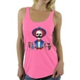 thumbnail image 1 of Awkward Styles Mustache Skull Racerback Tank Top Mexican Skull Tank for Women Sugar Skull Tank Top Dia de los Muertos Gifts for Her Day of the Dead Racerback Tank for Women Mexican Holiday Gifts, 1 of 4