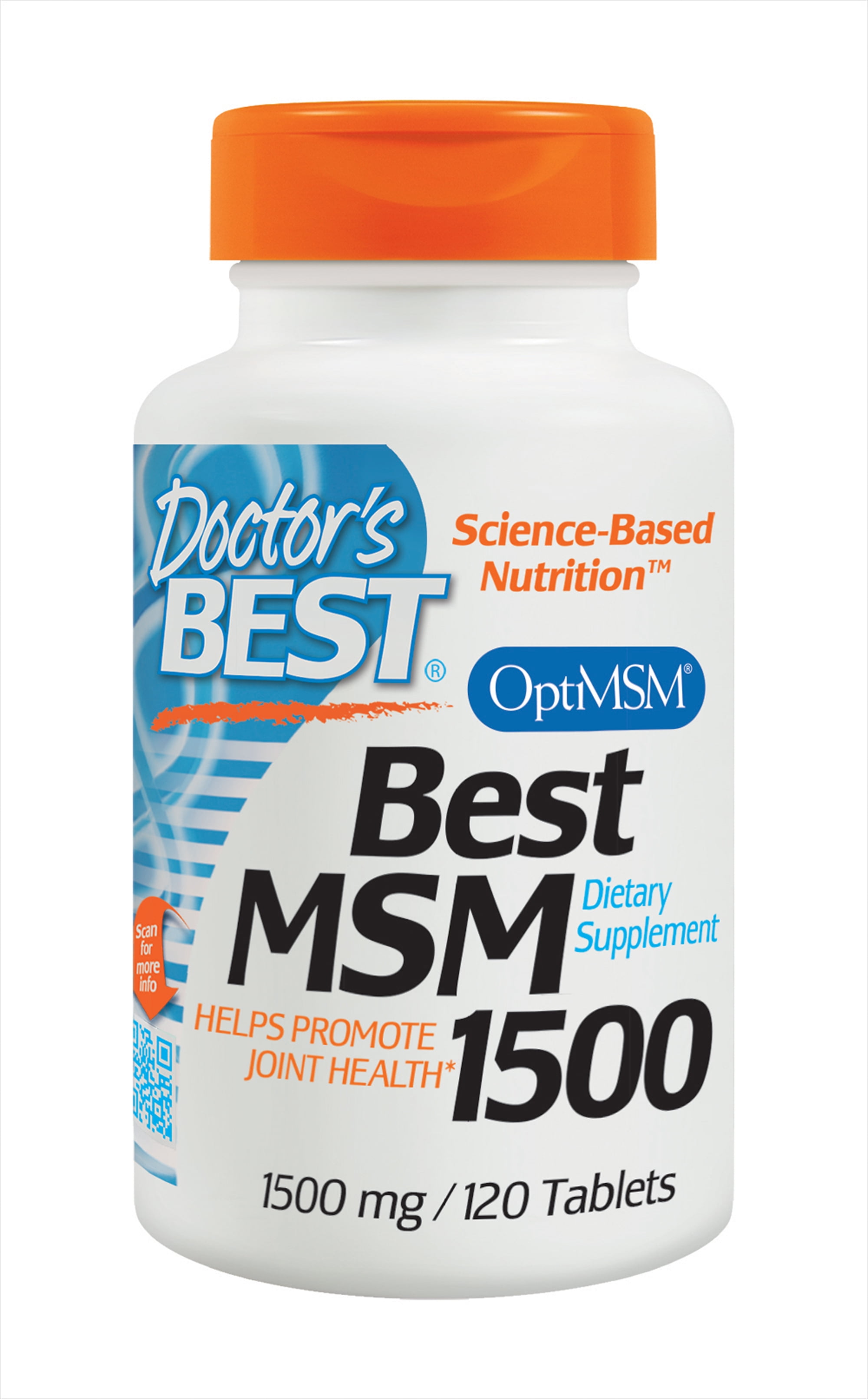 Doctor's Best MSM with OptiMSM, NonGMO, Gluten Free, Joint Support