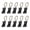 Black, variant on 10 Pieces Sturdy Metal Towel Clip For Kitchen and Bathroom Organization