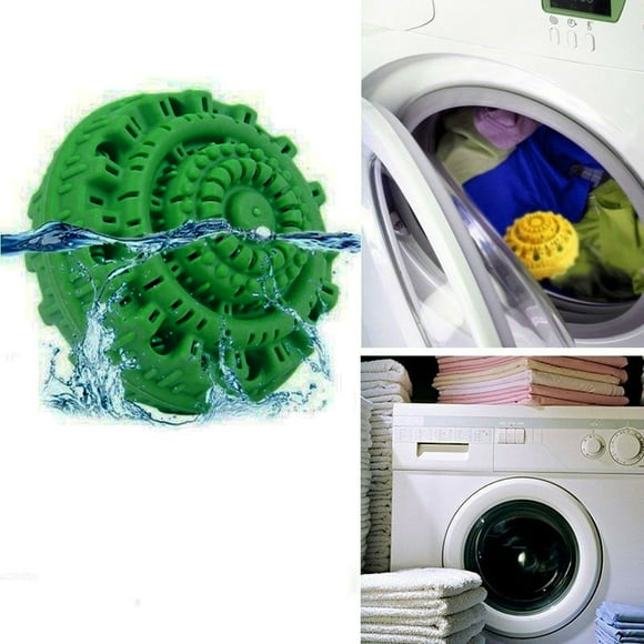 Xihbxyly Bolas de Lavado Sin Detergente, Ropa Más Limpia y Brillante, Efecto Antibacteriano y Esterilizante, Material Tpr Verde, Tamaño 8X6 Cm