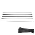 thumbnail image 2 of Bridas Negras Con Cremallera, 100 Piezas Hebilla Pulida Resistente A La Corrosión Bridas De Cable De Acero Inoxidable Resistentes Al Desgaste Para Caja Eléctrica OTVIAP Stainless Steel Cable Ties, 2 of 8