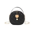 thumbnail image 3 of Bolso Linggee, bolso de mano para mujer, bolso informal con cadena, mini bolso, bolso pequeño, bolso redondo pequeño para mujer, 3 of 6