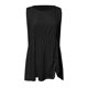 thumbnail image 5 of Moda Mujer Causal Cuello Redondo Blusa Estampada Sólida Camiseta Sin Mangas Verano Tank Tops Fridja  gh1615, 5 of 6