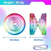 Magic Yoyo K2 Professional Responsive Yo-Yo for Kids Play, Plastic Yo Yo (Rainbow Gradient Color)