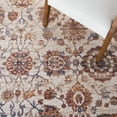 thumbnail image 6 of Safavieh Heirloom Kenelm Floral Polyester Area Rug, Ivory/Navy, 5'3" x 7'6", 6 of 11