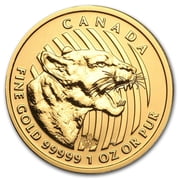 2015 Canada 1 oz Gold Growling Cougar .99999 BU (Assay Card)