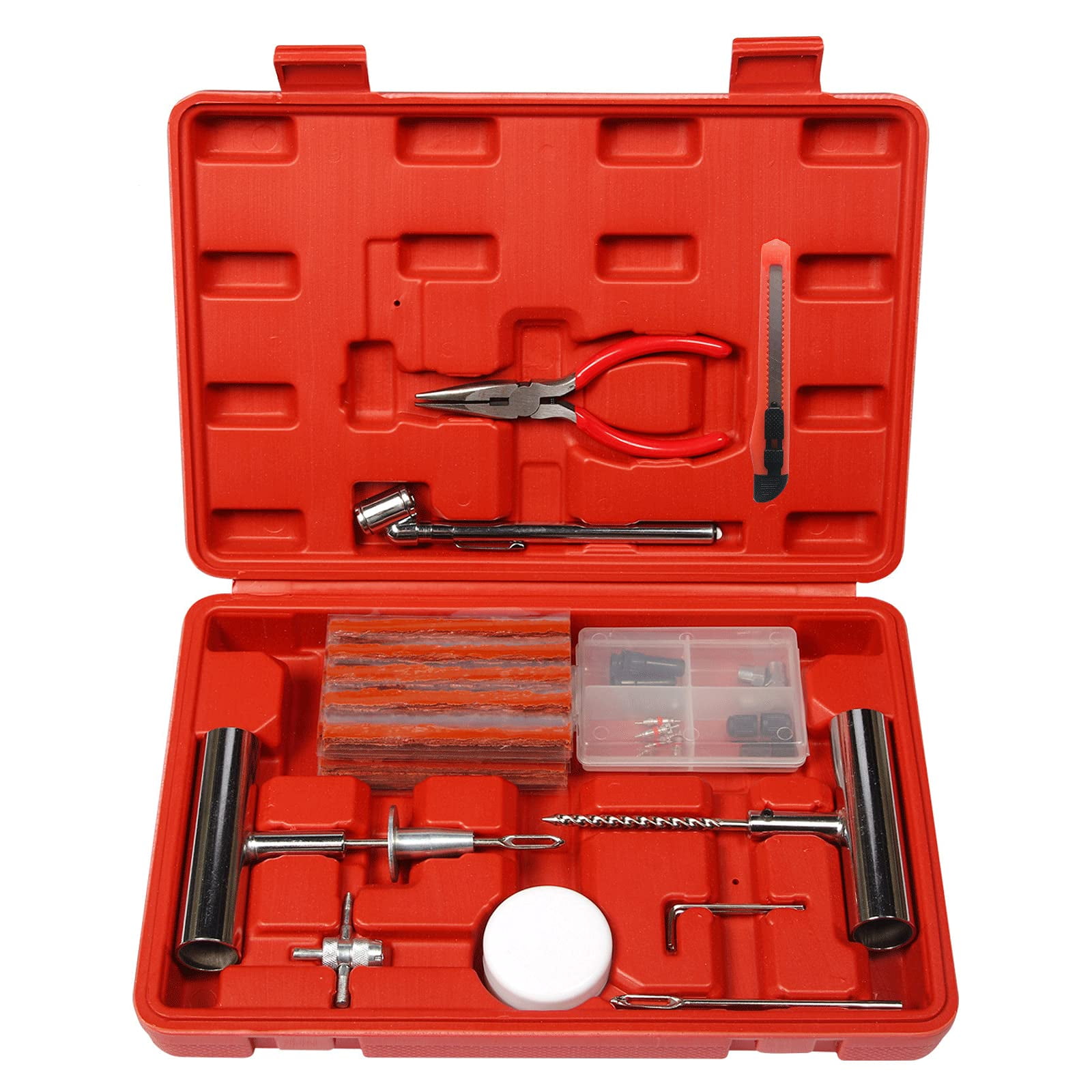 Tire Repair Kit, 68Pcs Tire Repair Tools with Plugs, Universal Tire