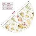 thumbnail image 3 of Cauagu 36" Christmas Tree Skirt Gold Christmas Tree Pattern Christmas Tree Decorations Tree Mat for Xmas Decorations Occasion Holiday Home Decor -36", 3 of 7