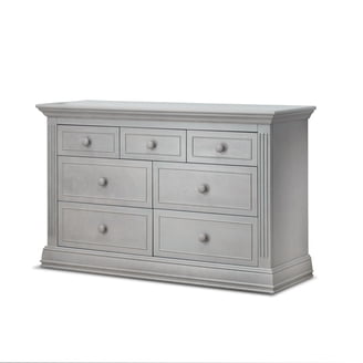 sorelle berkley 6 drawer double dresser in grey Berkley Double Dresser