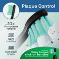thumbnail image 2 of Cabezales de repuesto para cepillos de dientes Brushmo Plaque Control x8, color negro, 2 of 5
