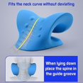 thumbnail image 3 of Neck Shoulder Stretcher Relaxer Cervical Chiropractic Traction Device Pillow For Pain Relief Cervica, 3 of 5