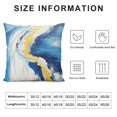 thumbnail image 5 of Pratyus Waves Brush Strokes Stripes Pillow Cases with Zipper Closure Home Decor for Living Room Bedroom Cushion Outdoor Pillowcase 1PC 12x12in, 5 of 5