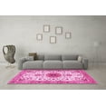 thumbnail image 3 of Ahgly Company Indoor Rectangle Medallion Pink Traditional Area Rugs, 2' x 5', 3 of 4