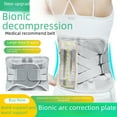 thumbnail image 4 of 2022 New Design Medical Grade Self-Heating Waist Support Belt with Expanded Steel Plate - Wide Design for Lumbar Disc Herniation Relief, Breathable & Warm, Unisex, Summer-Ready (Gray, Size M) -, 4 of 5