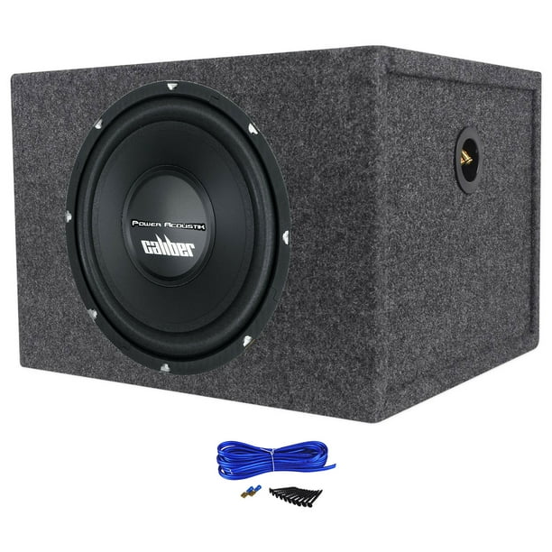 Power Acoustik CBW124 12" 1500w Car Audio Subwoofer+Sealed Sub Box