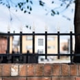 thumbnail image 4 of OULII 4pcs Fence Finial Aluminum Alloy Silver Outdoor Use Homeowners Decor, 4 of 8