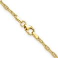 thumbnail image 4 of Auriga 14K Yellow Gold 2.35 mm Mariners Link Chain Necklace for Women 20", 4 of 6