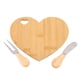 thumbnail image 2 of Tabla De Quesos En Forma De Corazón Con Tenedor Y Cortador, Plato De Mantequilla De Madera, Bandeja Para Servir Para Boda, Despedida De Soltera, Regalo De Aniversario, 2 of 7