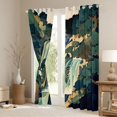 thumbnail image 3 of jejeloiu Boho Bohemian Waterfall Curtains Pack of 2 (42x84 Each),Natural Scenery Curtains Blackout,Green Beige Bedroom Curtains For Men Women,Luxury Bedroom Decor, 3 of 6
