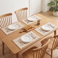 thumbnail image 3 of Unique Bargains 4pcs Cotton and Linen Washable Table Mats Lantern 17.7"x13.8", 3 of 6
