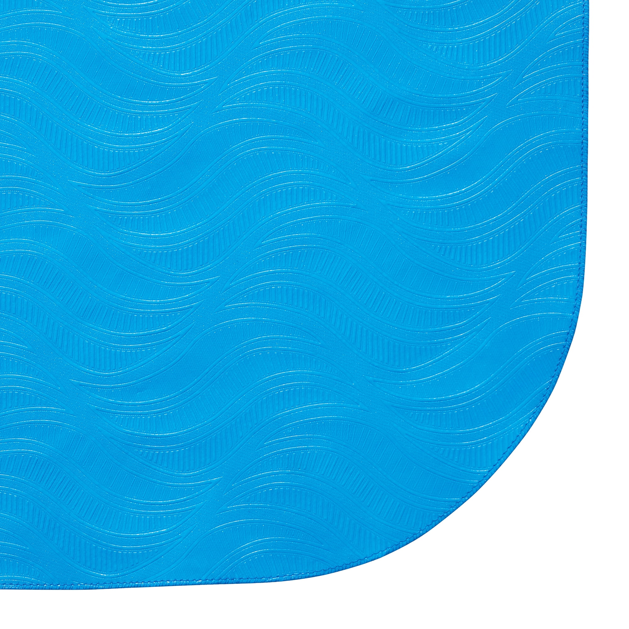 Mainstays Summer Fun Tablecloth, Indoor & Outdoor Table Decoration 60" x 84" - Leaf Embossed Blue