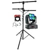 American DJ Inno Pocket Wash LED Moving Head/Yoke RGBW Lights+Stand+Cables+Clamp