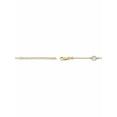 thumbnail image 2 of PalmBeach Jewelry Round Genuine Mother-of-Pearl Ankle Bracelet in 18k Gold-plated Sterling Silver 9"-11", 2 of 4
