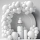 thumbnail image 4 of Cadena de globos de látex del mismo color para decoración de fiestas, graduaciones, bodas, fiestas de bebés, 4 of 6