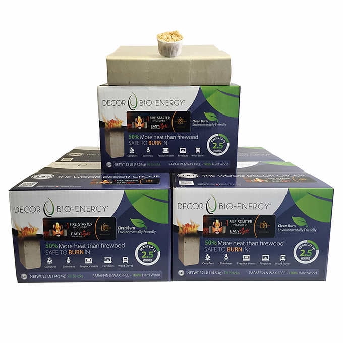 Décor BioEnergy Firewood Bio Bricks 90 ct Walmart Canada