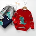 thumbnail image 4 of ESHOO Toddler Boys Girls Christmas Sweaters, Little Boy Girl Warm Crewneck Knitted Pullover Tops Sweatshirts 3-8T, 4 of 4