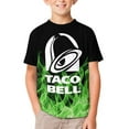 thumbnail image 6 of Taco Bell T-Shirts for Boys Girls, Kids 3D Print Short Sleeve, Unisex Crew Neck Tee Shirts for Youth, 6 of 9