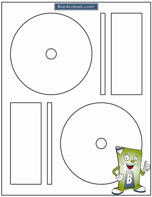 100 Sheets 200 CD/DVD Labels Neato Compatible Full Face DVDNTF 