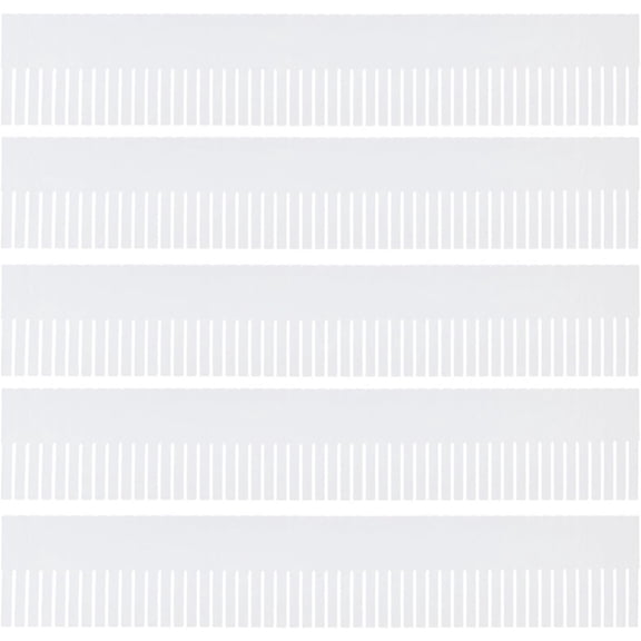 5PCS white Drawer Divider DIY Grid Drawer Dividers for Kitchen Bathroom Office Nursery, Plastic Drawers Separators for Socks Underwear Dresser Baby