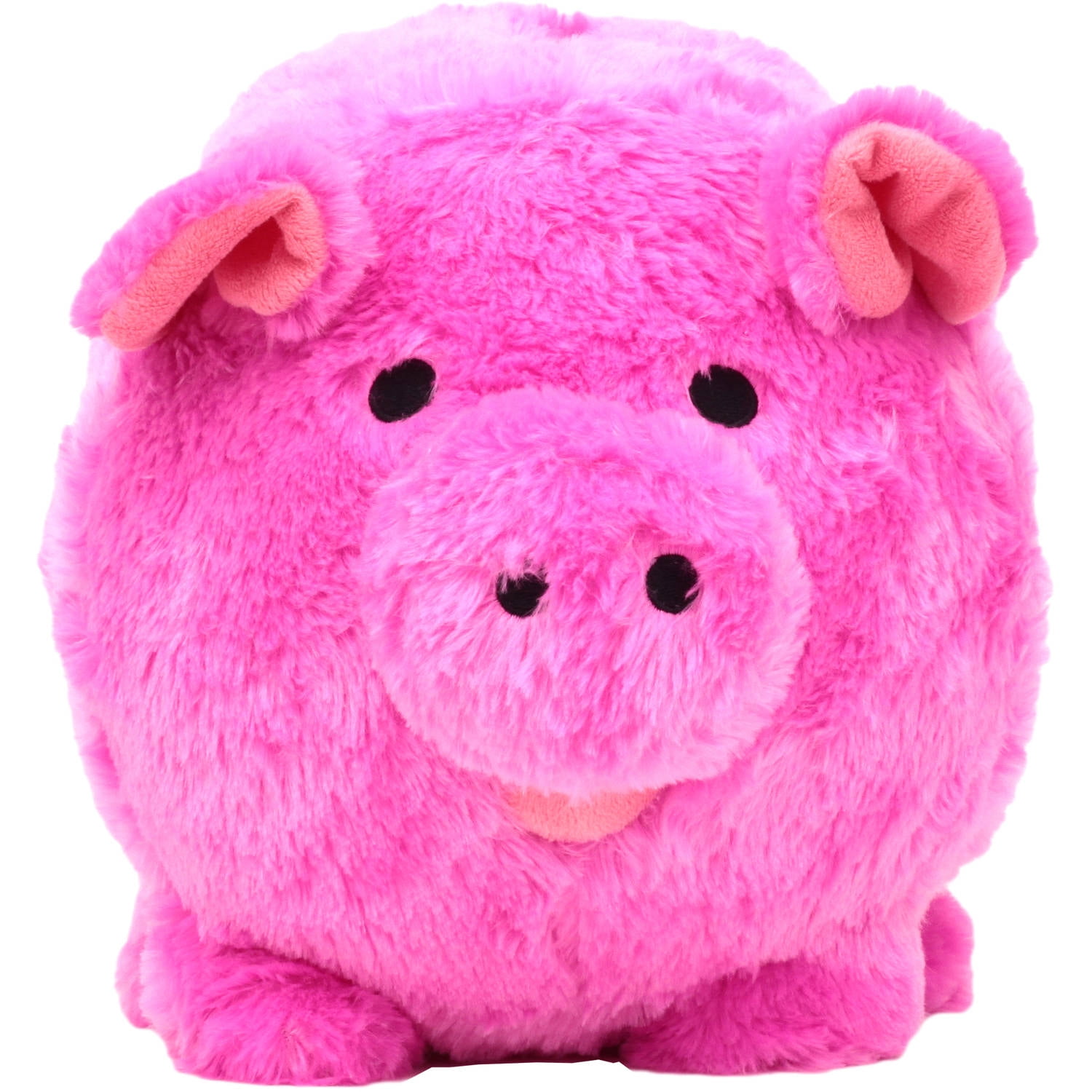 Puzzled Plush Piggy Bank Blue/Pink Elephant L18 