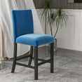 thumbnail image 4 of 5-piece Counter Height Dining Table Set with One Faux Marble Dining Table and Four Upholstered-Seat Chairs,Counter Height Dining Set Suitable for Kitchen and Living room,Blue, 4 of 7