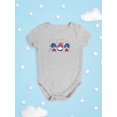 thumbnail image 3 of 4th Of July Gnomes Bodysuit Infant -Image by Shutterstock,  24 Months, 3 of 4