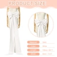thumbnail image 2 of Lazo grande de satén Uxcell para vestidos de boda, lazo de satén desmontable de 59 pulgadas y tren largo para vestido formal - Blanco, 2 of 7
