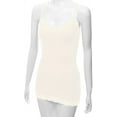 thumbnail image 4 of Bozzolo Women Junior & Plus Adjustable Spaghetti Strap Lace Trim Tunic Tank Top Camisoles, 4 of 5